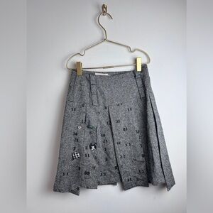 Baby Mara Girls Artsy Pin Tweed Skirt 8